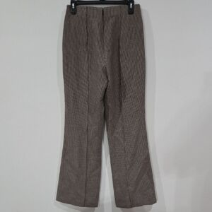 Nordstrom Sz 6 Women's Beige Checkered Dress Pants